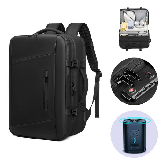 Premium Backpack – Expandable 55L with Vacuum Compression, USB Port, and Anti-Theft System