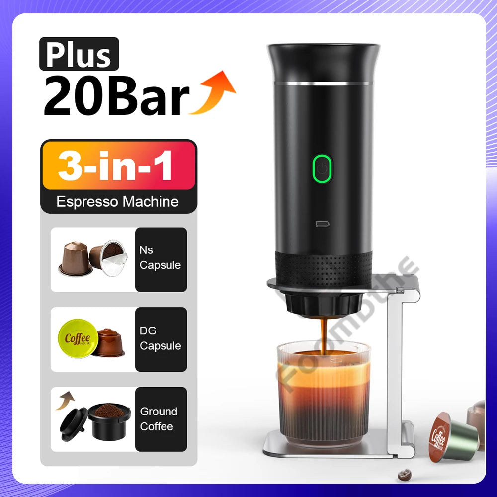 Portable Espresso Coffee Maker 3-in-1