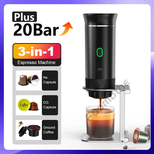 Portable Espresso Coffee Maker 3-in-1